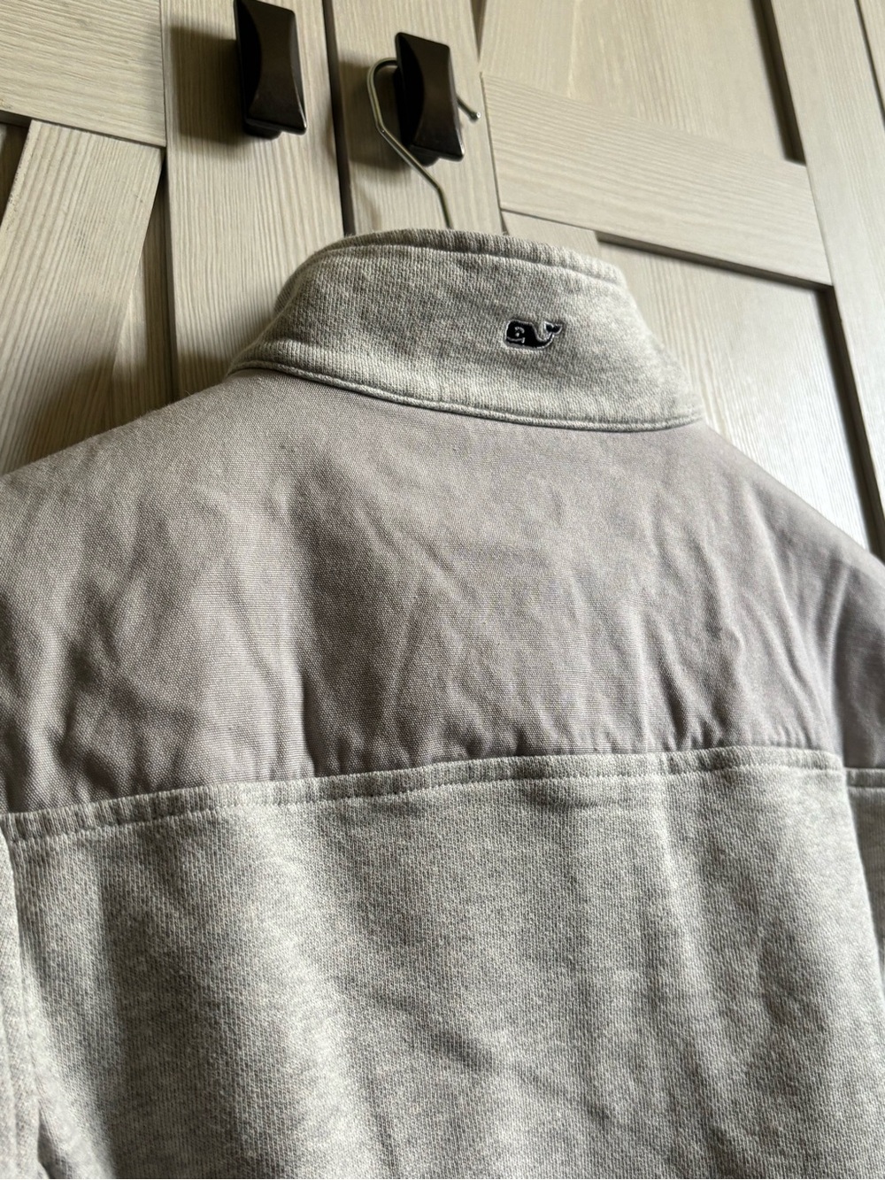 Vineyard Vines Tan Pullover with Pink Logo Patch - Picture 9 of 12